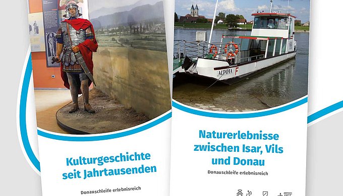 Die ILE Donauschleife hat zwei Faltblätter zu den Kultur- und Naturerlebnissen auf dem Gebiet der sieben Kommunen veröffentlicht.