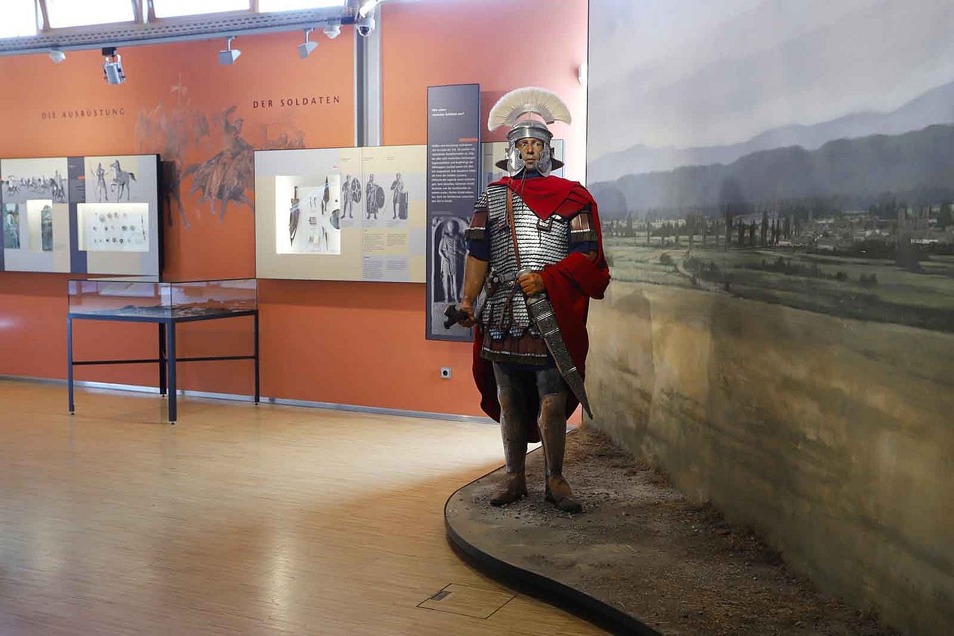 Figur eines römischen Zenturio im Museum Quintana. (Bild: Karin Sedlmeier)